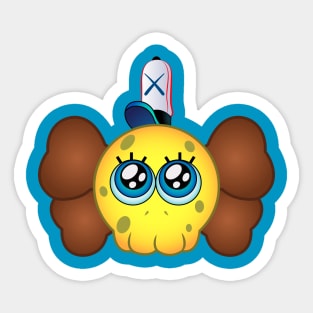 SpongeKaws Squarepants Sticker